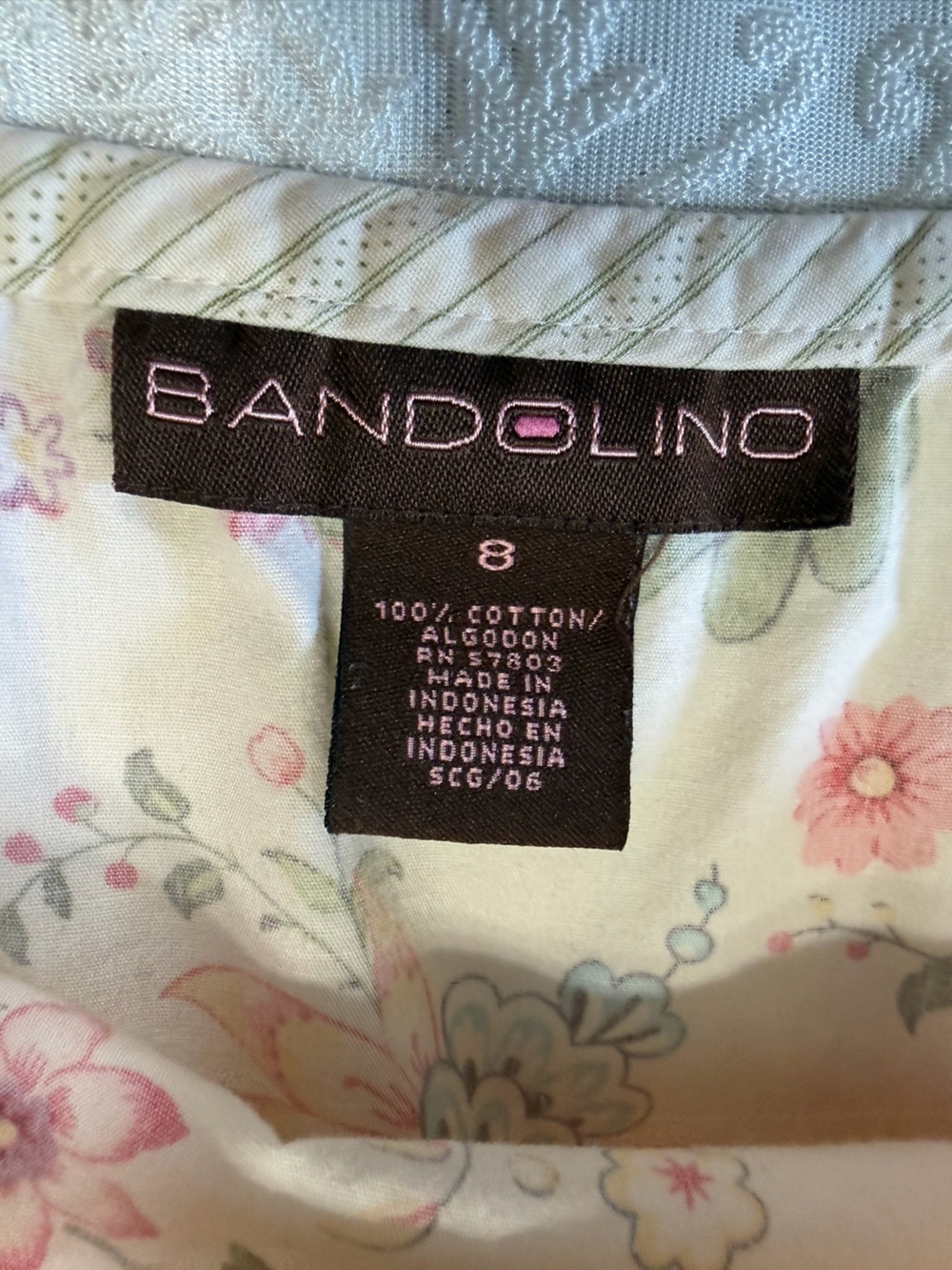 Bandolino Floral Tiered Midi Skirt Size 8 Prairie Cottagecore Boho 100% Cotton - Picture 2 of 7